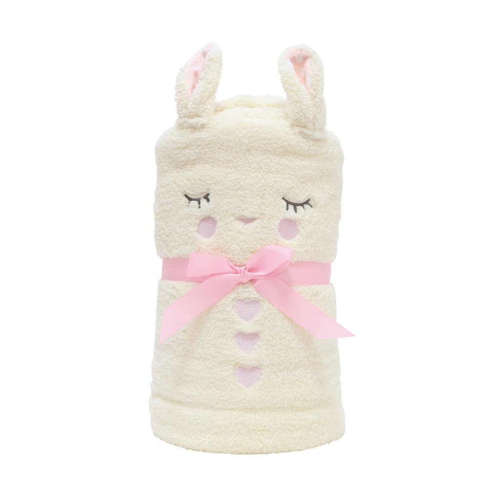 Department 56 Snow pinions Bunny Snow Throw Plush Blanket, Multicolor
