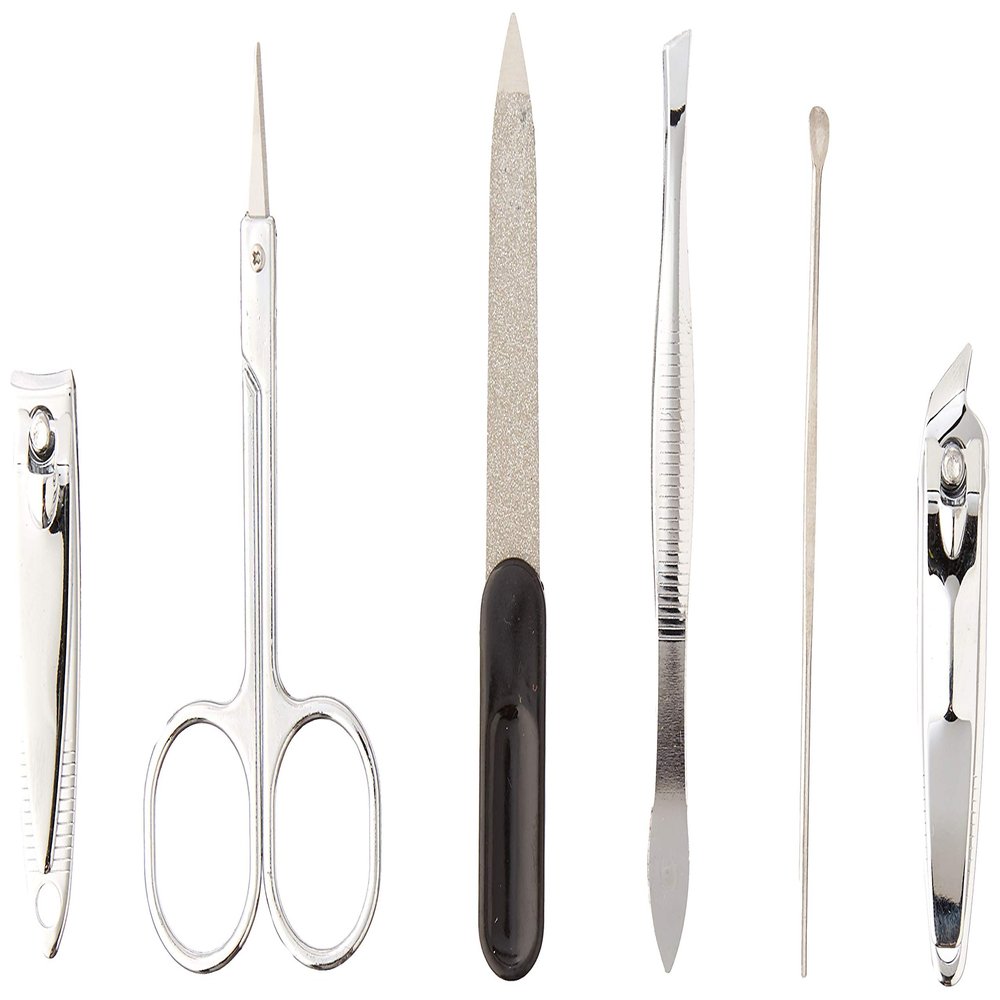 Mary Square 21413 Manicure Set, 3" x 4" x 1", Multicolor