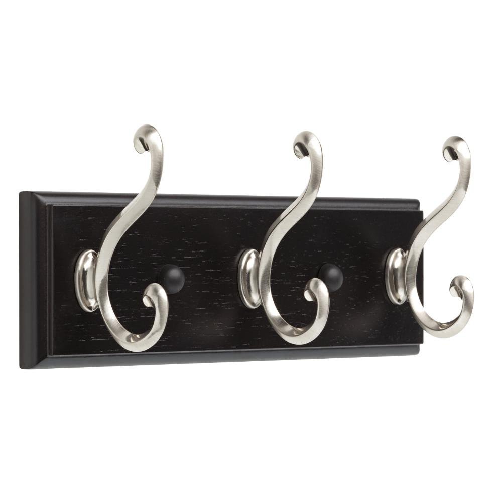 10"BLK Scroll Hook Rack