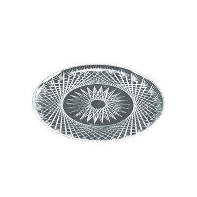 16 Inch Prisms Clear Round Plastic Trays 25 CT