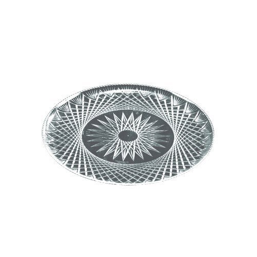 16 Inch Prisms Clear Round Plastic Trays 25 CT
