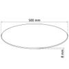 vidaXL Transparent Tempered Glass Table Top - Round 19.7" - Easy to Clean, Scratch-Free, Ideal for Dining Table, Coffee Table & Garden Table view 3