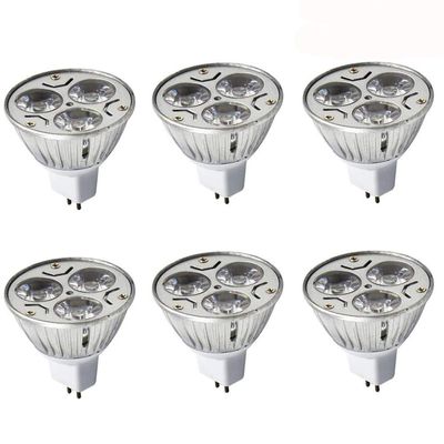 MR16 3W LED Bulbs MR16 3W 12V Warm White 2700K Not Dimmable 60 Degree Beam Angle LED Spotlight Bulbs for Landscape Recessed Lighting,35W Halogen Bulbs Equivalent,6 Pack