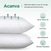 Acanva Square Premium Throw Pillow Inserts with Microfiber Filled, Lumbar Support Decorative Stuffer for Sofa Bed Couch & Chairs,12x20(4 Count), White view 3