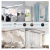 A&F Rod Dcor - Caleb Multi-angle Room Divider/Bedroom Canopy/Ceiling Rod Adjustable 48-84 inch Two Sided - Antique Brass view 1