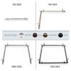 A&F Rod Dcor - Caleb Multi-angle Room Divider/Bedroom Canopy/Ceiling Rod Adjustable 48-84 inch Two Sided - Antique Brass view 2