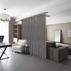 A&F Rod Dcor - Caleb Multi-Angle Room Divider/Bedroom Canopy/Ceiling Rod Adjustable 120-170 inch One Sided - Cocoa view 4