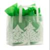 Premier Retail White Christmas Holiday Frosted Shoppers - 25 Count view 1