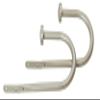 Meriville Set of 2 Decorative Pewter End Cap Window Curtain Holdbacks for Draperies, 9" Wide view 1