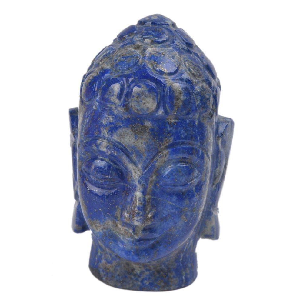 GEMHUB Statue of Buddha Approximately 896.00 Carat. Lapis Lazuli Loose Gemstone Excellent Hand Carved DM-394