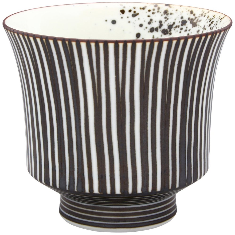 24to3(Nishitomi) Hasami Ware Fukumine Kiln Bush Sabi Tokusa Teacup Large