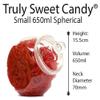 10 Retro Plastic Sweet Jars, 2 Tongs and 50 Candy Stripe Bags (Aqua) view 3