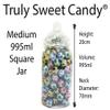 10 Assorted Plastic Sweet Jars, 2 tongs, 50 Bags for Parties, Weddings, Candy Buffet (Pink) view 4