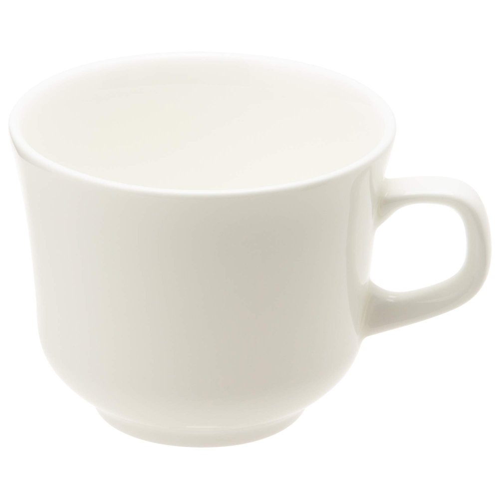 Narumi 9030-2291 Concept Cup Saucer, 8.7 fl oz (220 cc), White, Simple, Coffee Cup, Microwave Safe, Dishwasher Safe, Made in Japan
