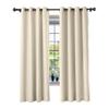 cololeaf Flame Retardant Curtains Fire Resistant Curtain Room Darkening Drape with Grommetfor Home Kitchen Office Hotel School Cinema and Hospital- Beige 84W x 102L Inch (1 Panel) view 1