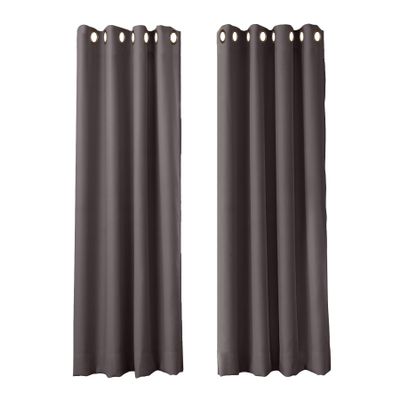 cololeaf Flame Retardant Curtains Fire Resistant Curtain Room Darkening Drape with Grommetfor Home Kitchen Office Hotel School Cinema and Hospital- Chocolate 84W x 102L Inch (1 Panel)