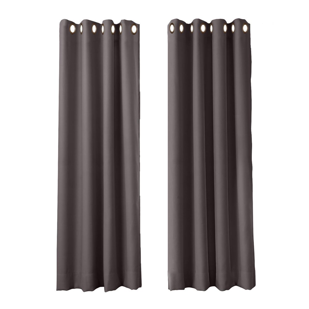 cololeaf Flame Retardant Curtains Fire Resistant Curtain Room Darkening Drape with Grommetfor Home Kitchen Office Hotel School Cinema and Hospital- Chocolate 84W x 102L Inch (1 Panel)