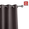 cololeaf Flame Retardant Curtains Fire Resistant Curtain Room Darkening Drape with Grommetfor Home Kitchen Office Hotel School Cinema and Hospital- Chocolate 84W x 102L Inch (1 Panel) view 3
