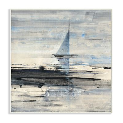 Stupell Industries Abstract Sailing Wall Plaque Art, Proudly Made in USA