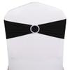 SINSSOWL 50 Pack Spandex Black Chair Sashes with Buckles for Wedding Chairs Bows Bands for Party Birthday Feast Retirement Banquet Restaurant Outdoor Event Decorations view 2