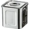 Yamashita Kogei 04-0224-0402 AG Square Kitchen Pot with 18-8 Scale, 3.5 inches (9 cm) (0.7 L) view 1