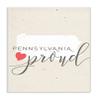 Stupell Industries Pennsylvania Proud with Heart Oversized Wall Plaque Art, Multi-Color view 1