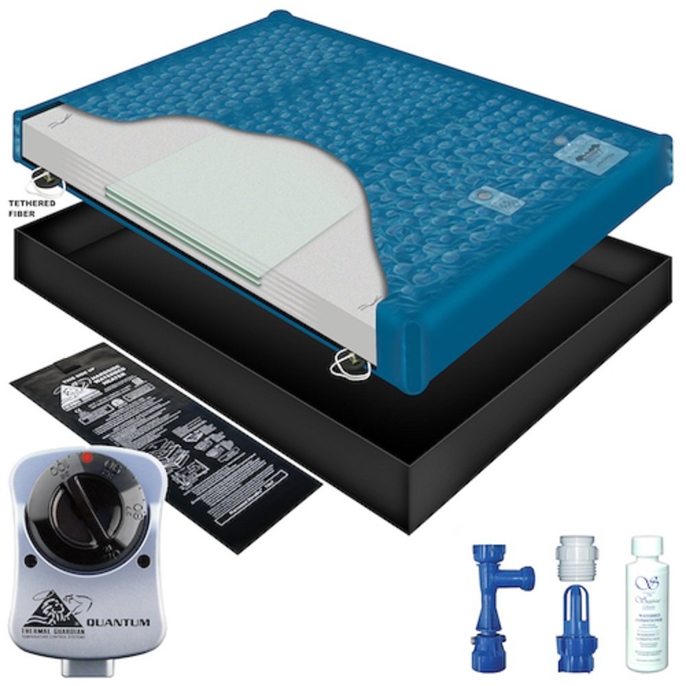 98% WAVELESS WATERBED Mattress/Liner/Heater/Fill Drain/Conditioner KIT (California King 72x84 1SF-5G1)