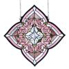Meyda Tiffany 72642 Leaf, Flower, Fruit Window from Ring of Roses Collection in Bronze/Dark Finish, 20.00 inches view 1