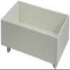 AIS BSB-8020 WH Under Bed Storage Box, White view 1