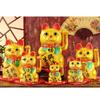 thefancypumpkin 13" Waving Lucky Fortune Cat Maneki Neko Japanese Porcelain Lucky Cat H32CM view 3