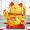 11"Porcelain Waving Lucky Fortune Cat Maneki Neko Japanese Lucky Cat #02 view 2