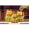 14" Waving Lucky Fortune Cat Maneki Neko Japanese Porcelain Lucky Cat view 3