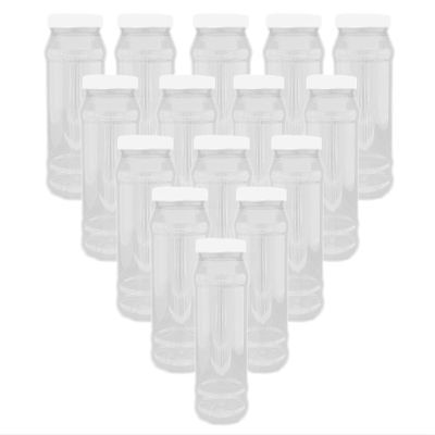 970ml Victorian Style Food Grade Plastic Sweet Jars with White lid - 5,10,15,20,25 Wedding, Party (15 Jars)