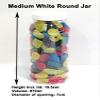 970ml Victorian Style Food Grade Plastic Sweet Jars with White lid - 5,10,15,20,25 Wedding, Party (15 Jars) view 2