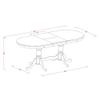 East West Furniture Plainville Kitchen and Dining Room Sets, 9 Pieces, PLWE9-BMK-W view 3