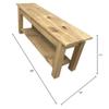 Ezekiel and Stearns Ranch Golden Oak Storage Bench (36") view 2