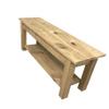Ezekiel and Stearns Ranch Golden Oak Storage Bench (36") view 4