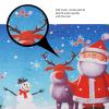 Amagical 3 Piece Merry Christmas Bathroom Mat Set Non-Slip Red Santa Snow Man Pedestal Rug + Lid Toilet Cover + Bath Mat view 4