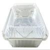 PACTOGO 2 lb. Oblong Aluminum Foil Take-Out Pan with Clear Dome Lid Disposable Containers 8.44" x 5.94" x 1.75" (Pack of 500 Sets) view 3