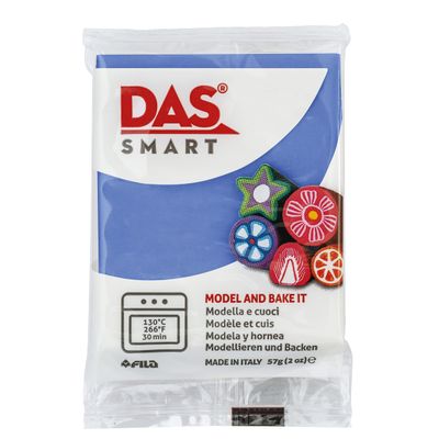 DAS Smart Polymer Clay, Cobalt Blue, 57G Oven Bake Clay, Pliable Polymer Clay Set for Molding and Sculpting, Baking Clay for Students and Adults