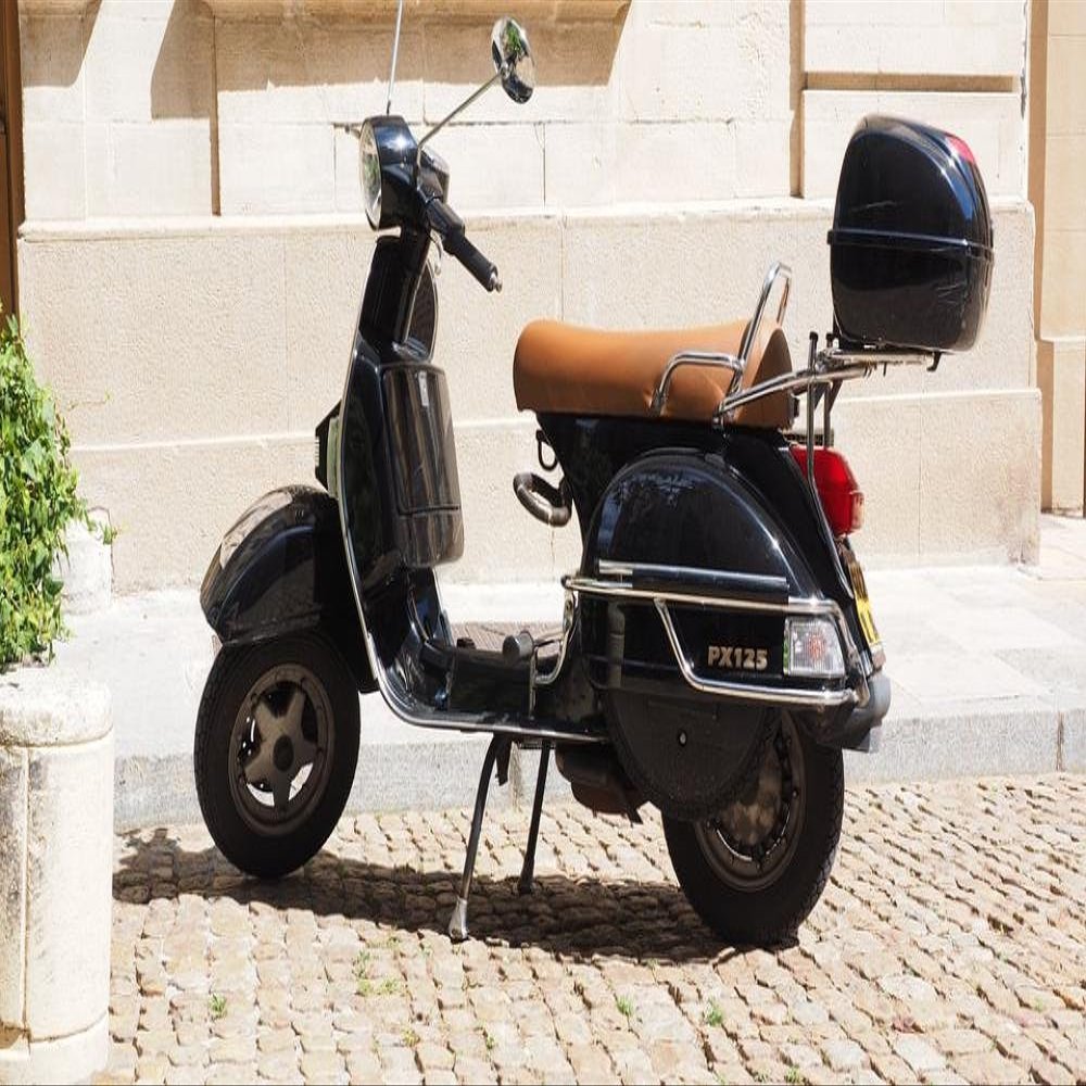 Gifts Delight Laminated 42x24 inches Poster: Roller Motor Scooter Vehicle Motorcycle Two Wheeled Vehicle Locomotion Vespa