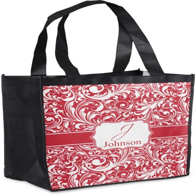 Personalized Swirl Grocery Bag