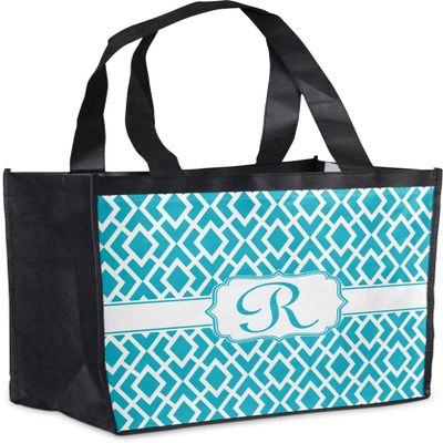Personalized Geometric Diamond Grocery Bag