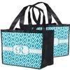 Personalized Geometric Diamond Grocery Bag view 2