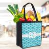 Personalized Geometric Diamond Grocery Bag view 3