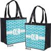 Personalized Geometric Diamond Grocery Bag view 4
