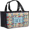 Personalized Retro Triangles Grocery Bag view 1