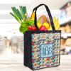 Personalized Retro Triangles Grocery Bag view 3