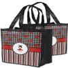 Personalized Ladybugs & Stripes Grocery Bag view 2