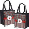 Personalized Ladybugs & Stripes Grocery Bag view 4
